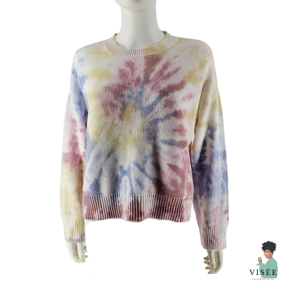 Breakfast in Bed Tie Dye Matching Waffle Knit Top
